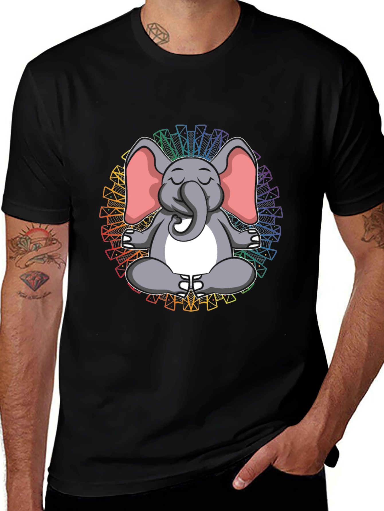 Meditating Elephant Tee - Yoga Zen Shirt