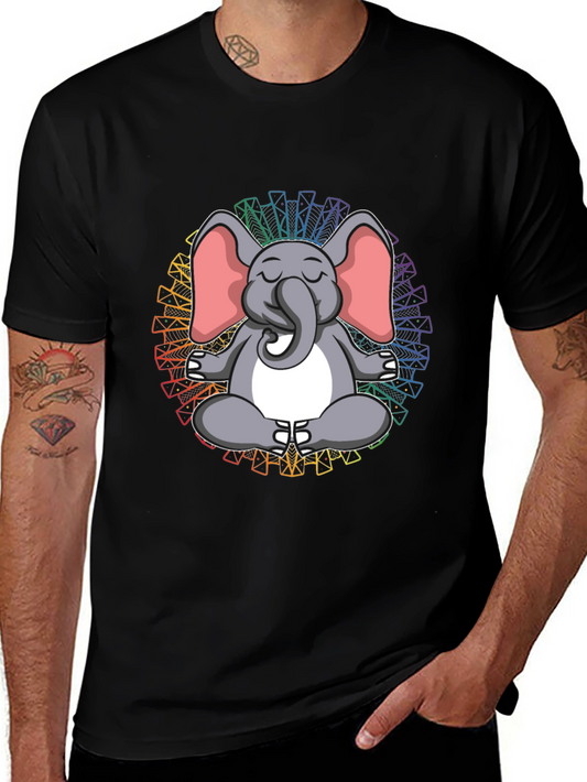 Meditating Elephant Tee - Yoga Zen Shirt