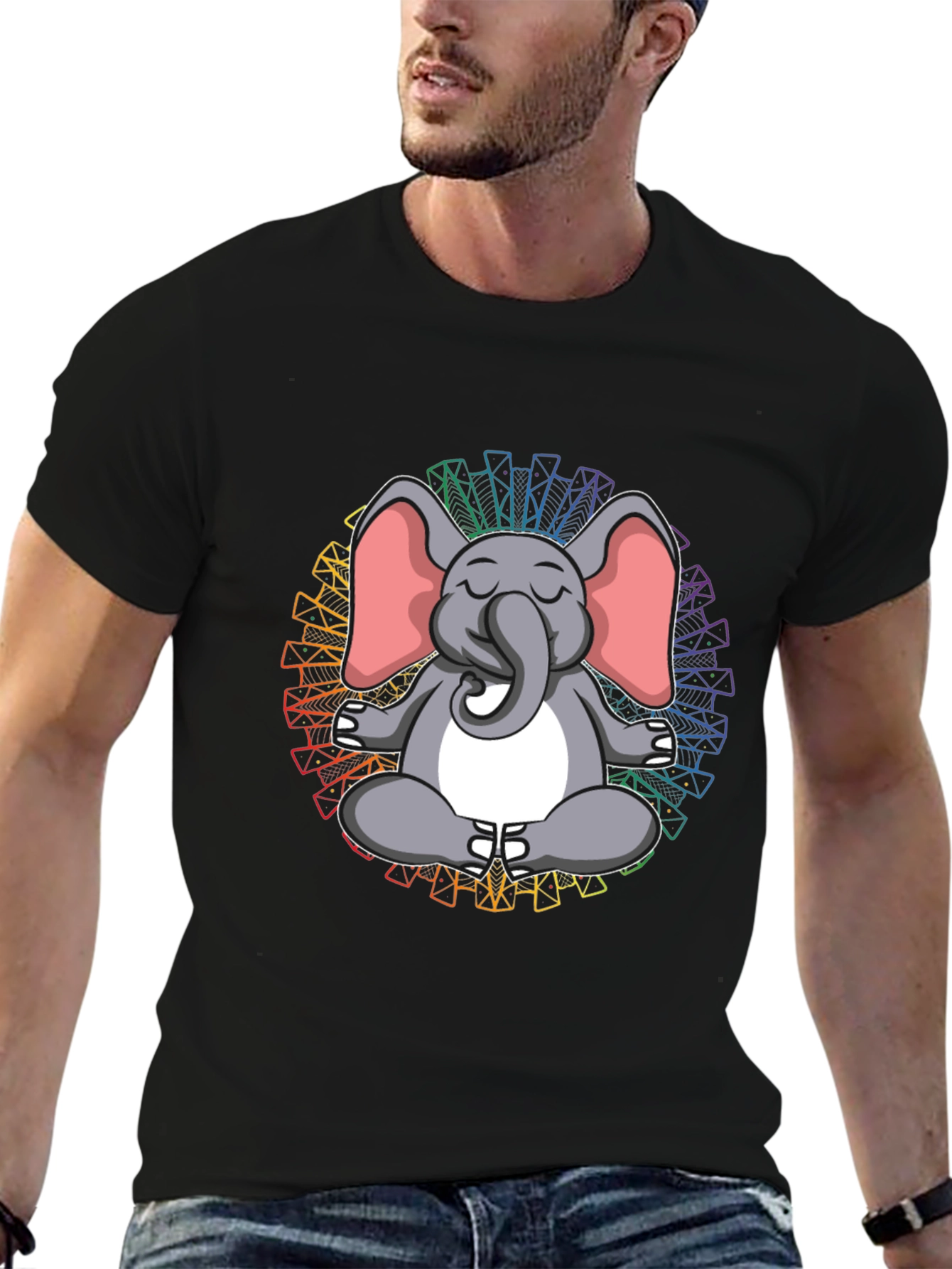 Meditating Elephant Tee - Yoga Zen Shirt