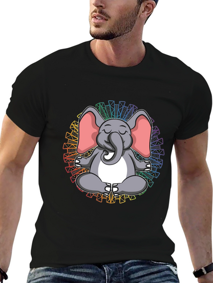 Meditating Elephant Tee - Yoga Zen Shirt