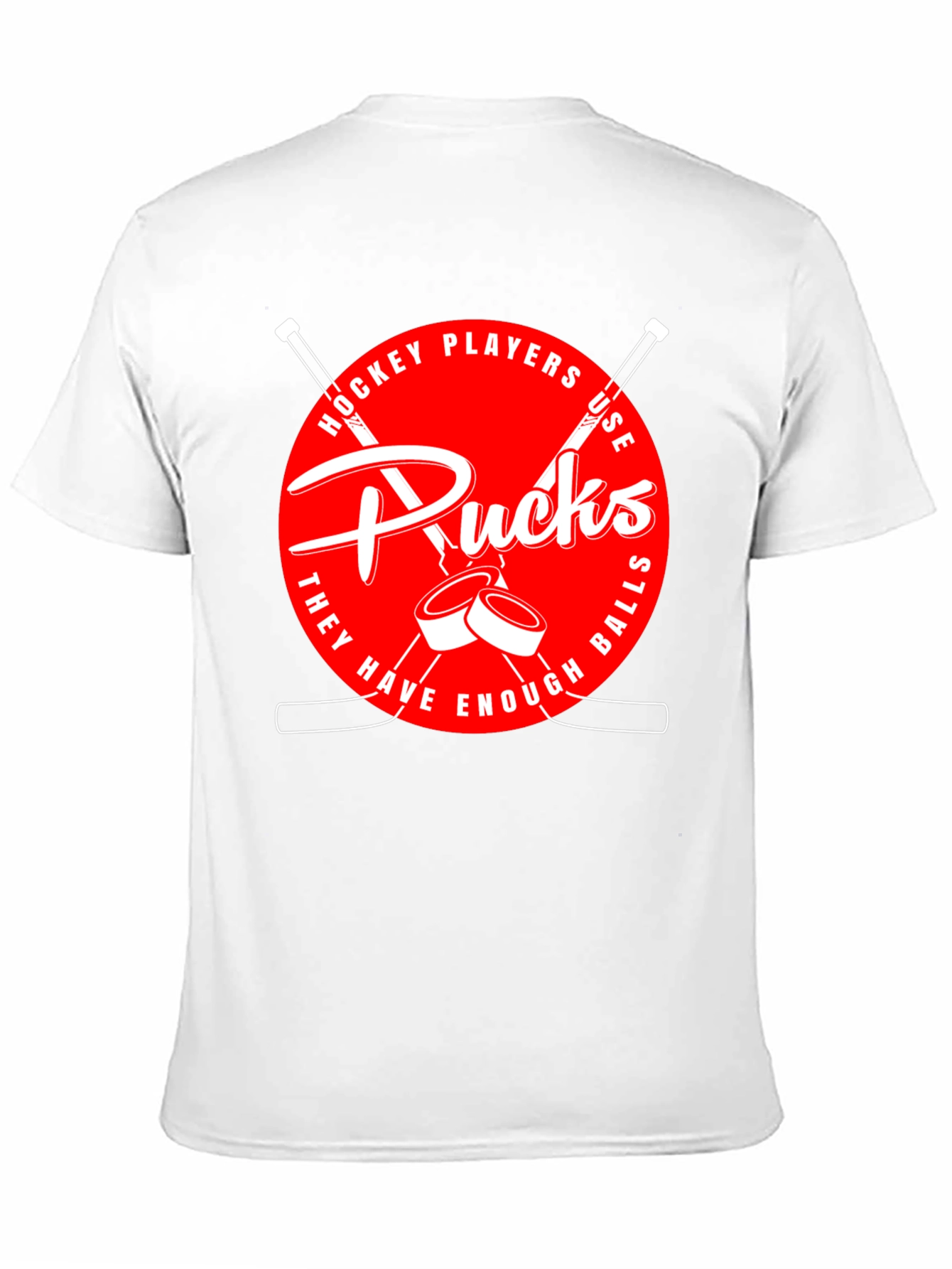 Hockey Players Use Pucks Graphic T-Shirt