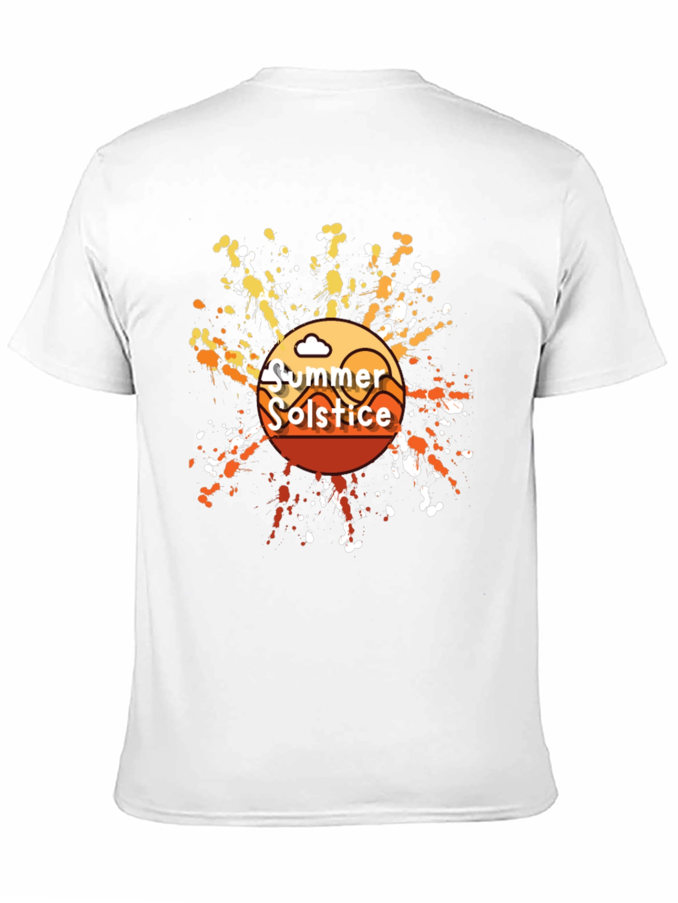 Summer Solstice Graphic T-Shirt - Trendy Black Tee