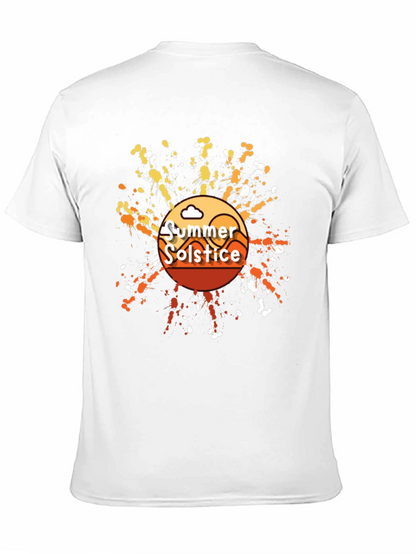 Summer Solstice Graphic T-Shirt - Trendy Black Tee
