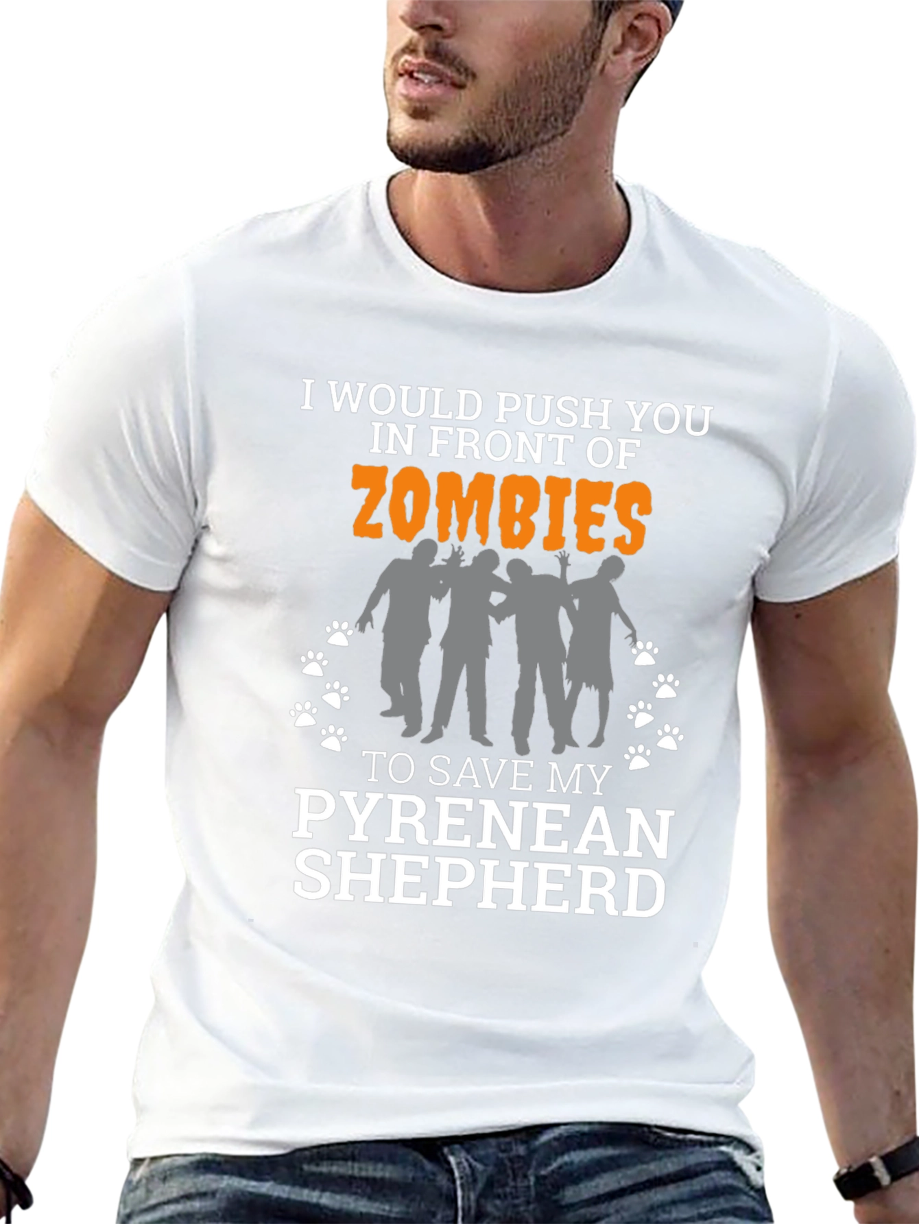 Zombie Pyrenean Shepherd Tee