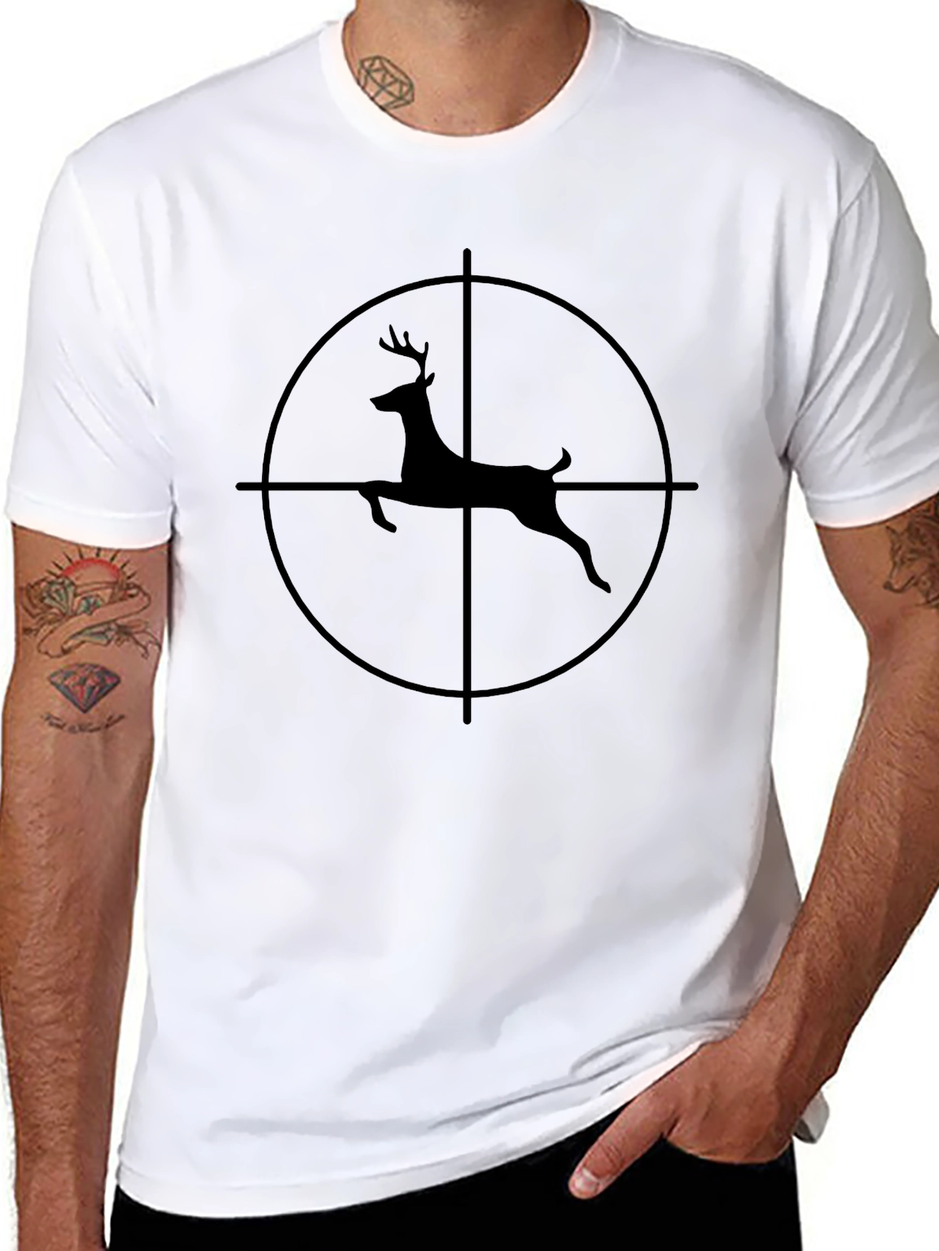 Deer Target T-Shirt - Hunting Graphic Tee