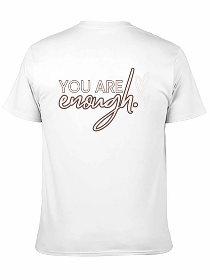 You Are Enough Graphic Tee - Black