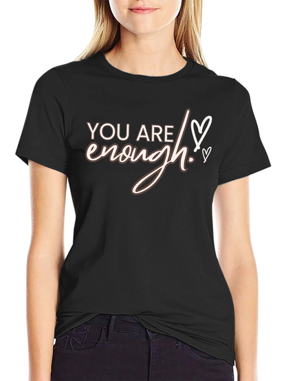 You Are Enough Graphic Tee - Black