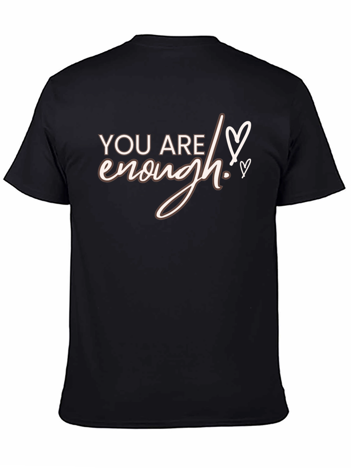 You Are Enough Graphic Tee - Black