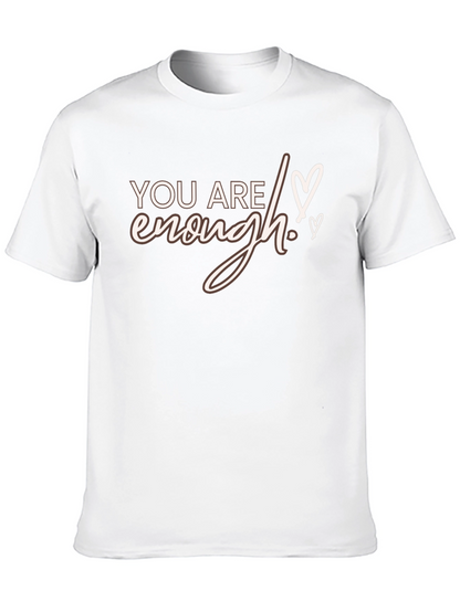 You Are Enough Graphic Tee - Black