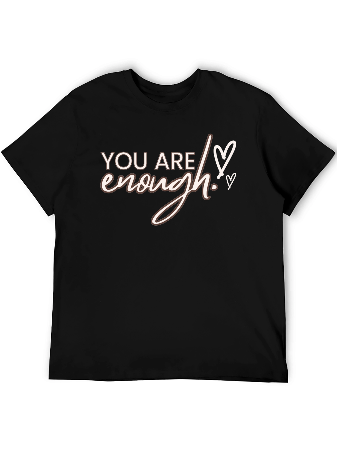 You Are Enough Graphic Tee - Black