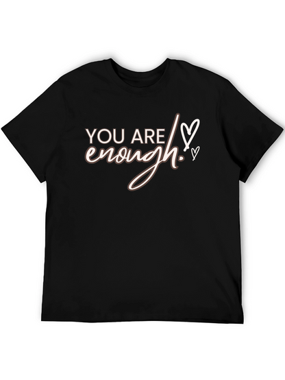 You Are Enough Graphic Tee - Black