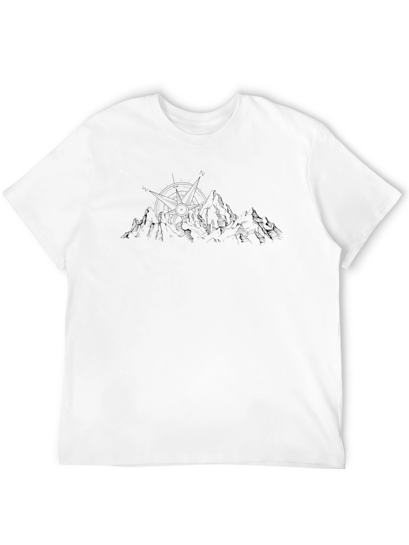 Mountain Compass Black T-Shirt