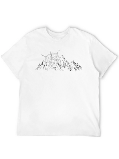 Mountain Compass Black T-Shirt