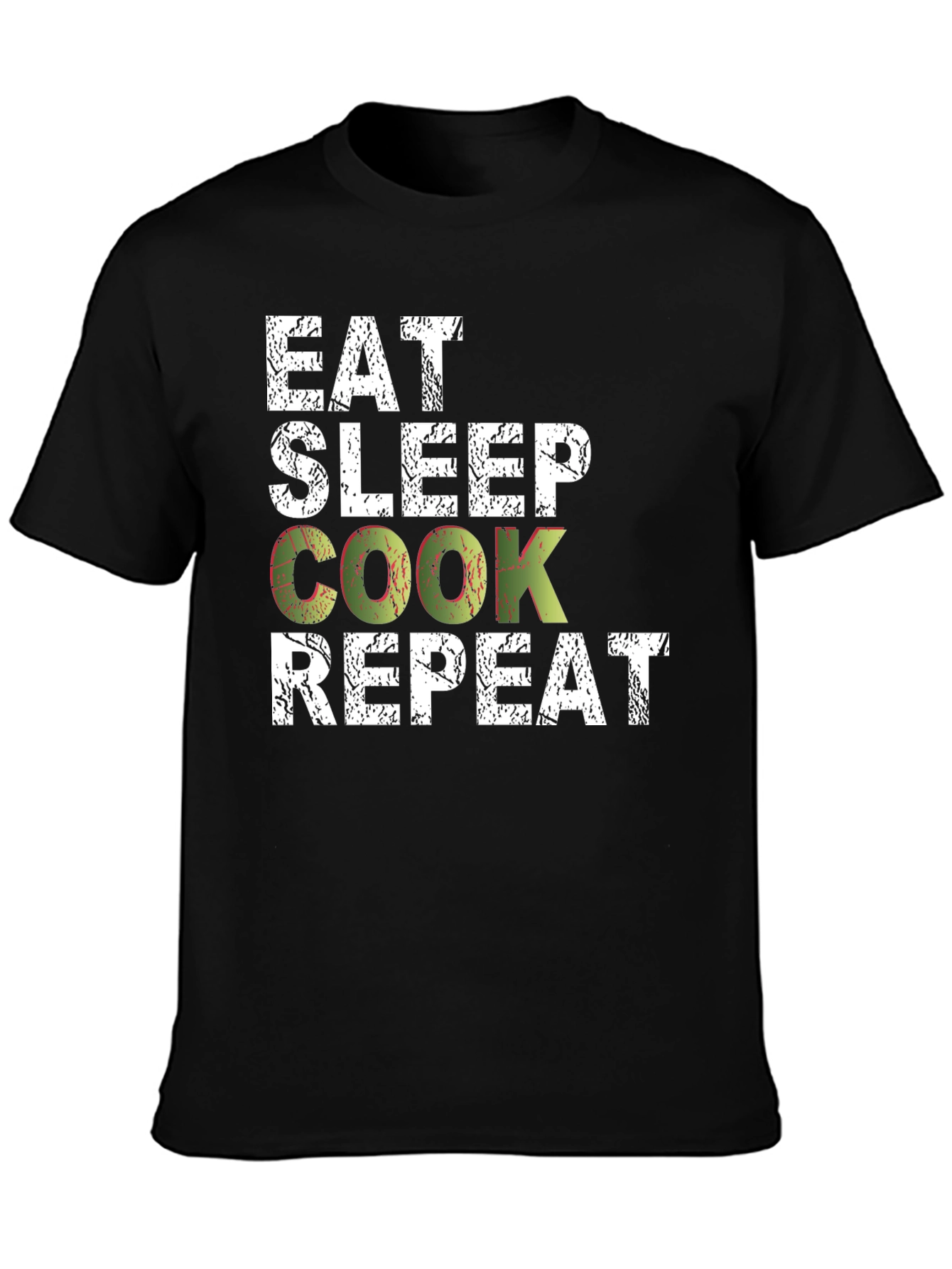 Eat Sleep Cook Repeat Graphic T-Shirt