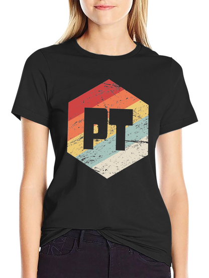 Retro PT Hexagon Black T-Shirt