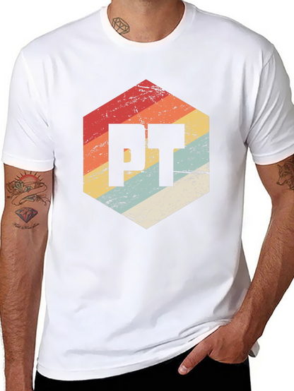 Retro PT Hexagon Black T-Shirt
