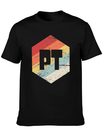 Retro PT Hexagon Black T-Shirt