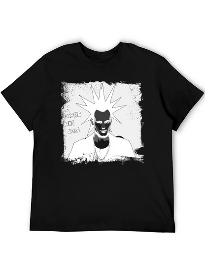 Punks Not Dead Graphic Tee - Black Cotton T-Shirt