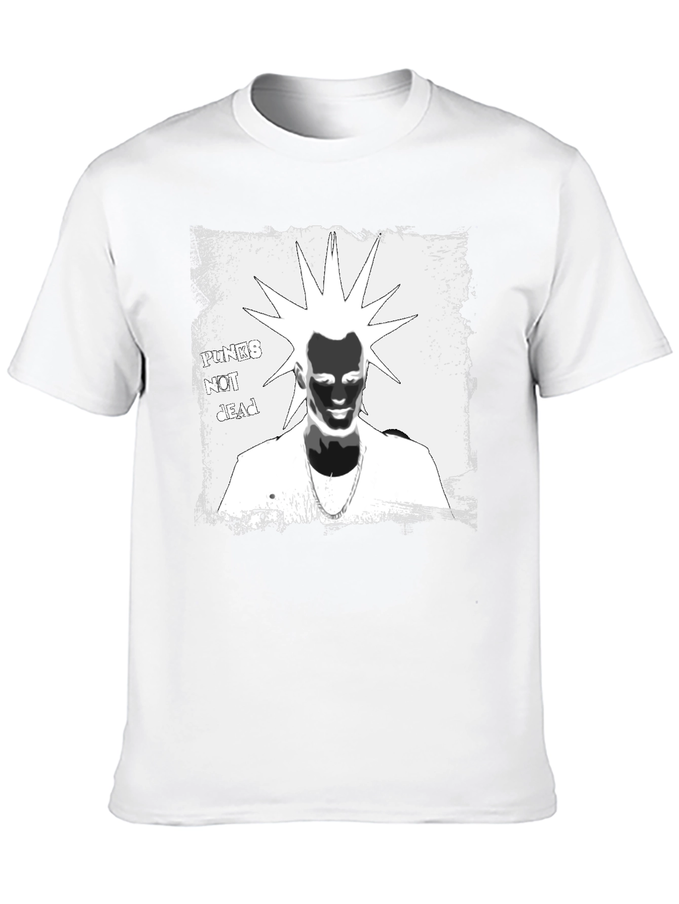 Punks Not Dead Graphic Tee - Black Cotton T-Shirt