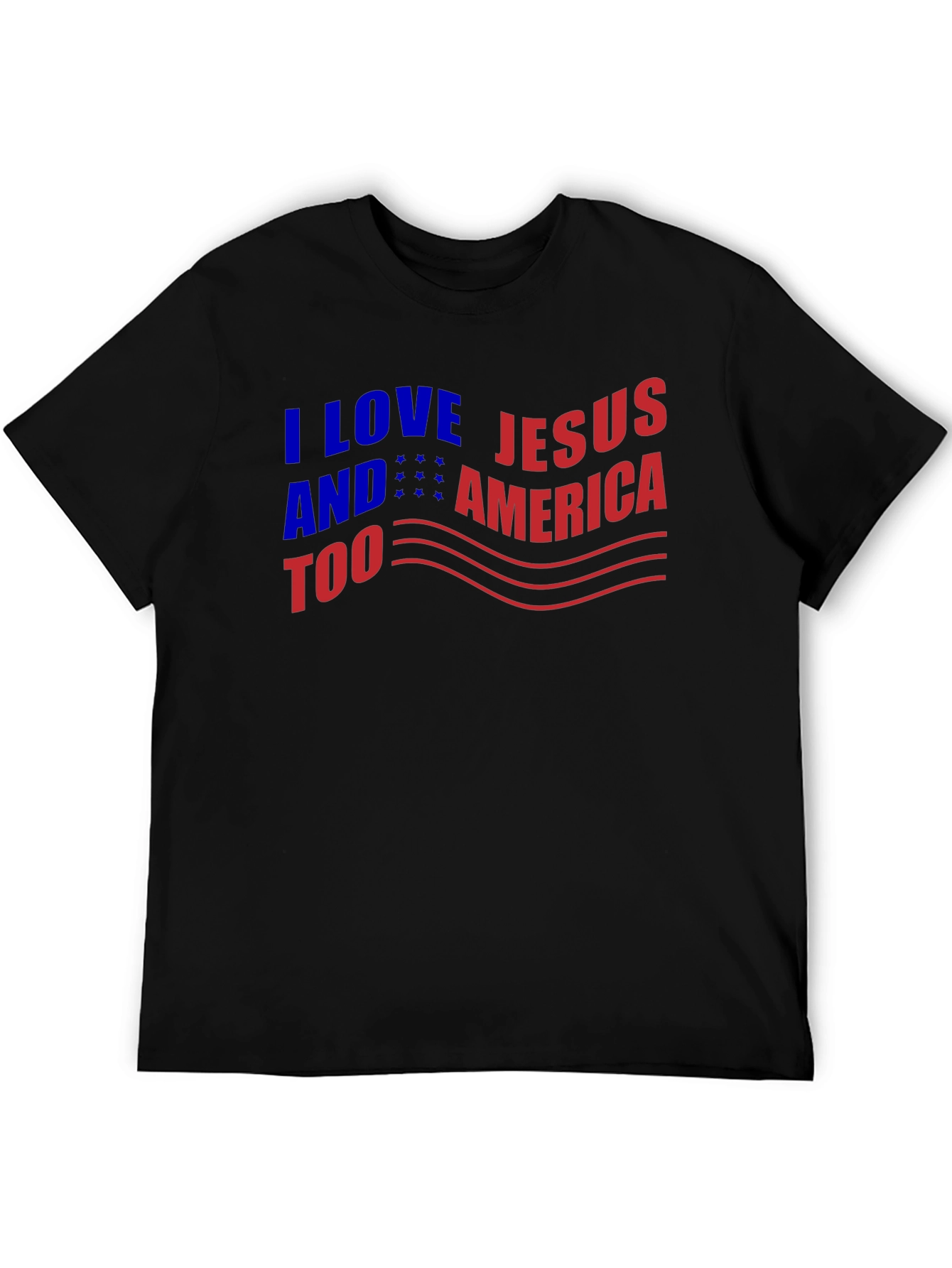 I Love Jesus & America Too Graphic T-Shirt