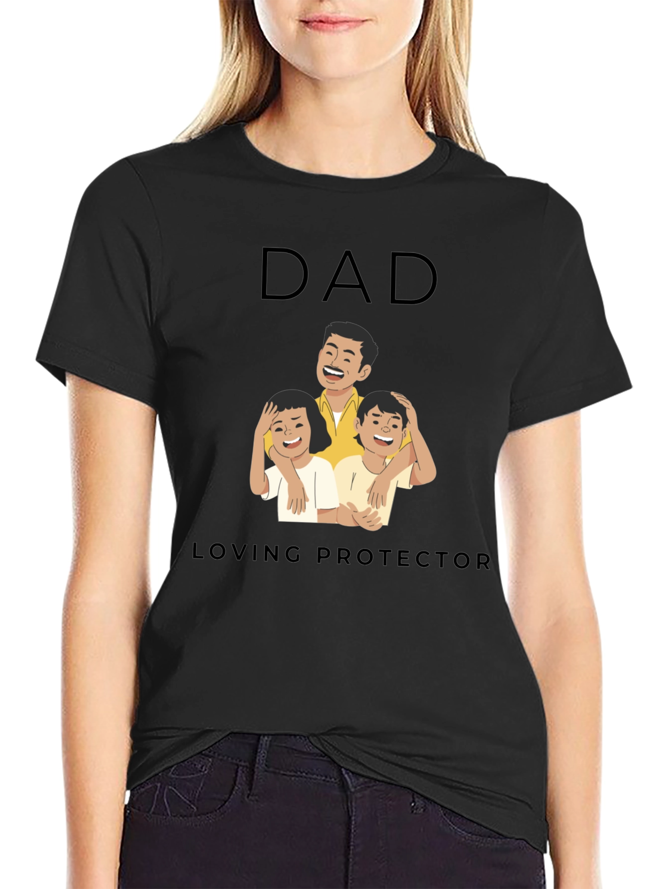 Dad Loving Protector Graphic Tee
