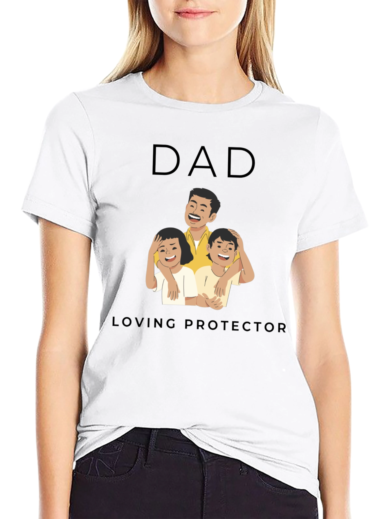 Dad Loving Protector Graphic Tee