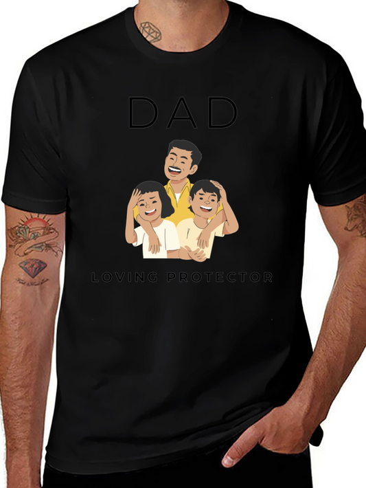 Dad Loving Protector Graphic Tee