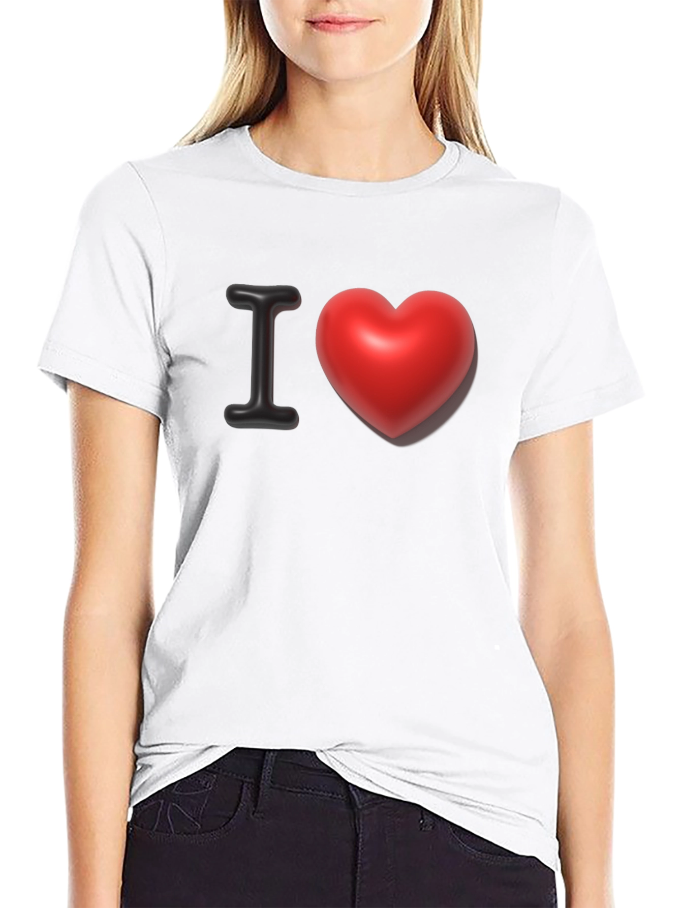 I Heart Graphic Tee - Classic Black T-Shirt