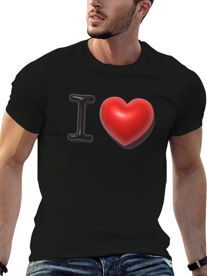 I Heart Graphic Tee - Classic Black T-Shirt