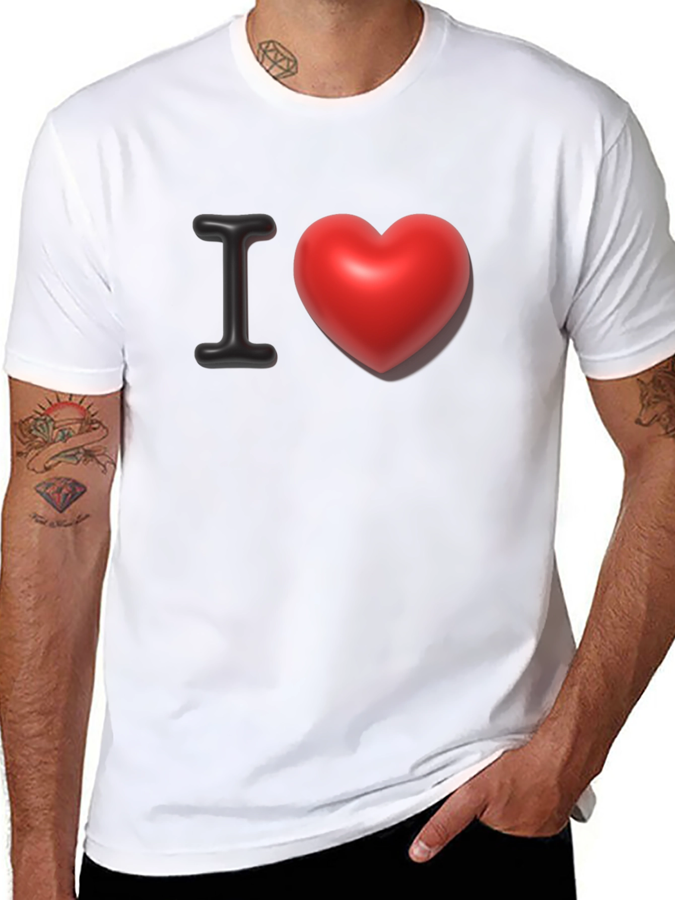 I Heart Graphic Tee - Classic Black T-Shirt