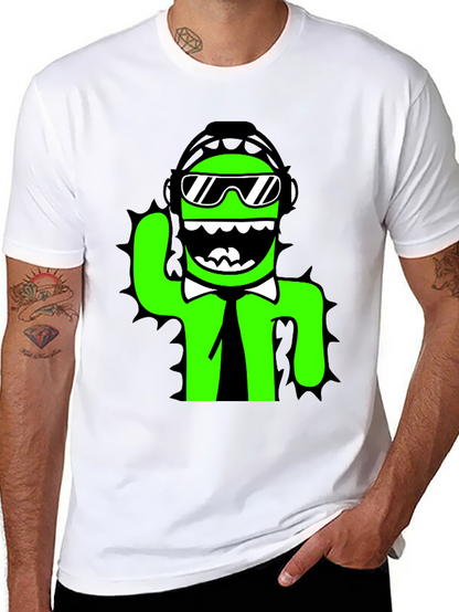 Cool Cactus Graphic Tee - Black