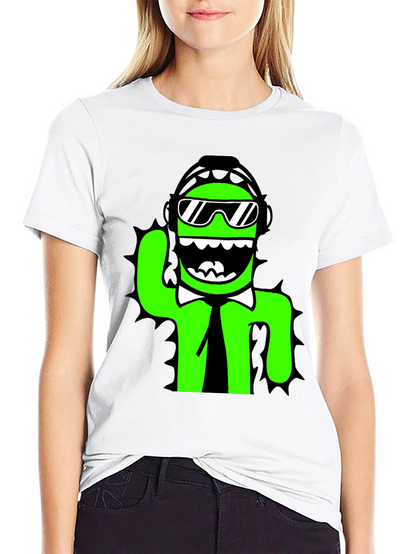 Cool Cactus Graphic Tee - Black