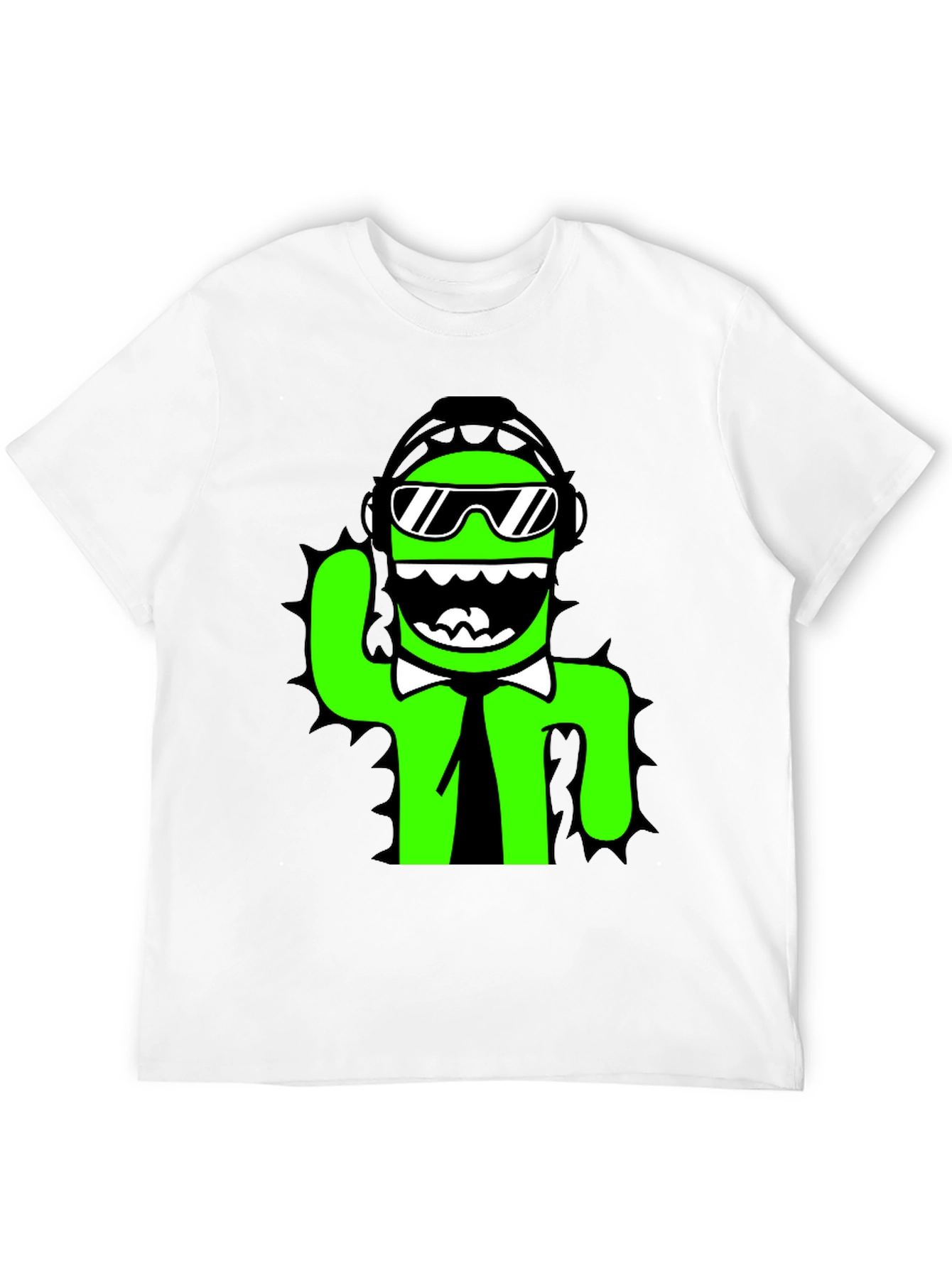 Cool Cactus Graphic Tee - Black