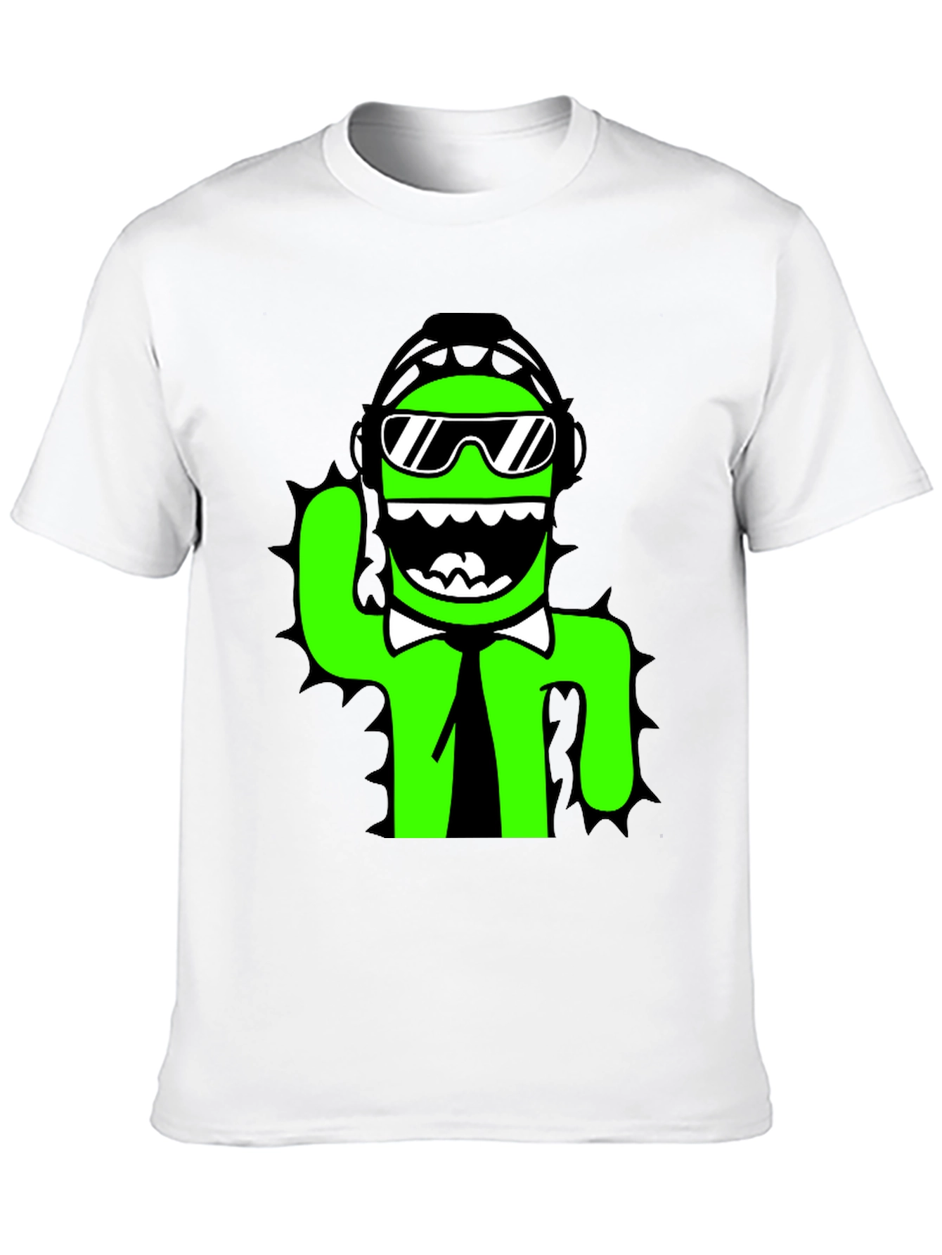 Cool Cactus Graphic Tee - Black