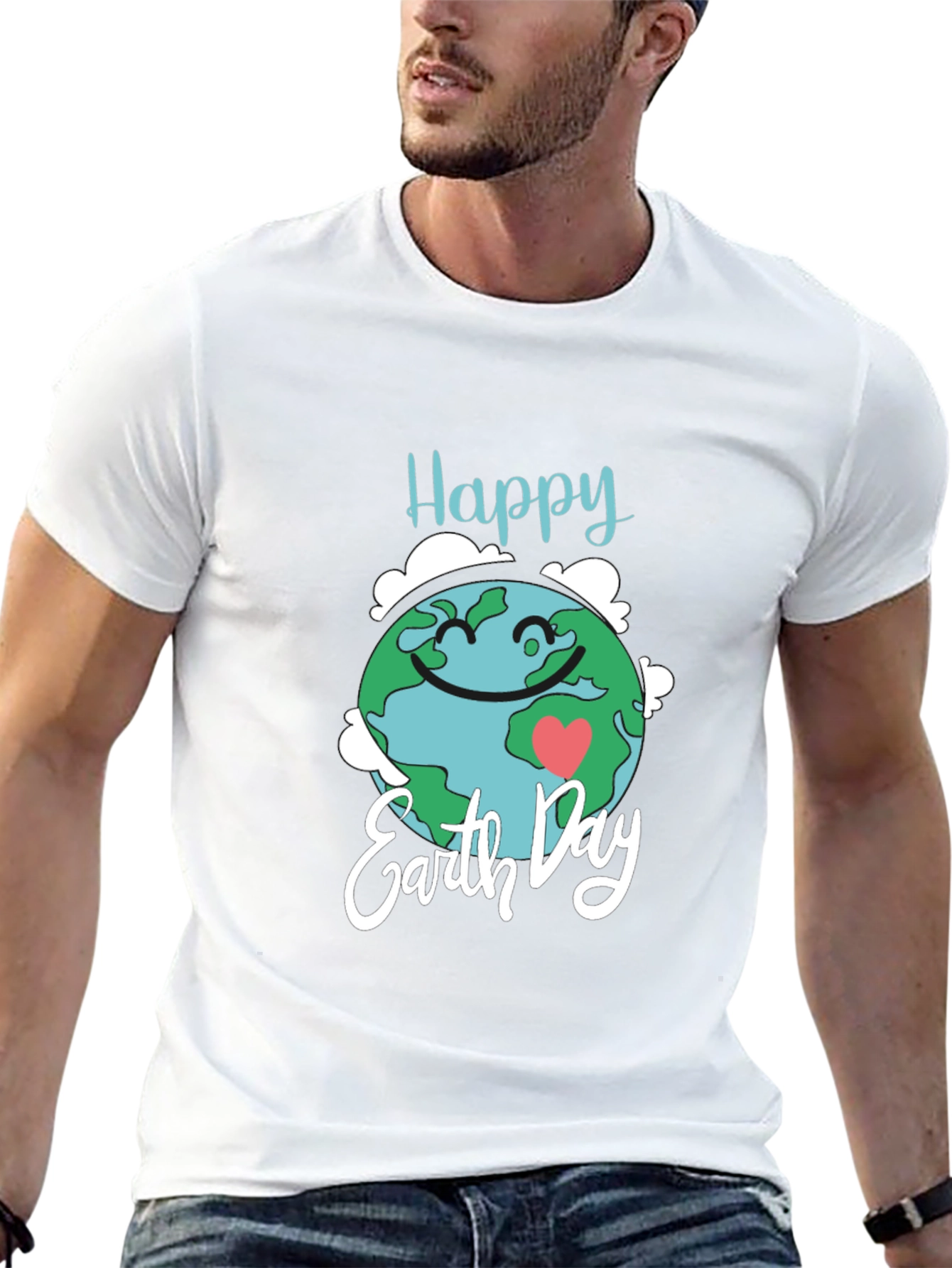 Happy Earth Day Black T-Shirt