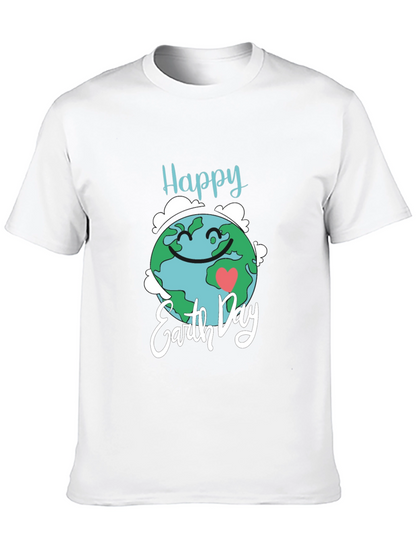 Happy Earth Day Black T-Shirt