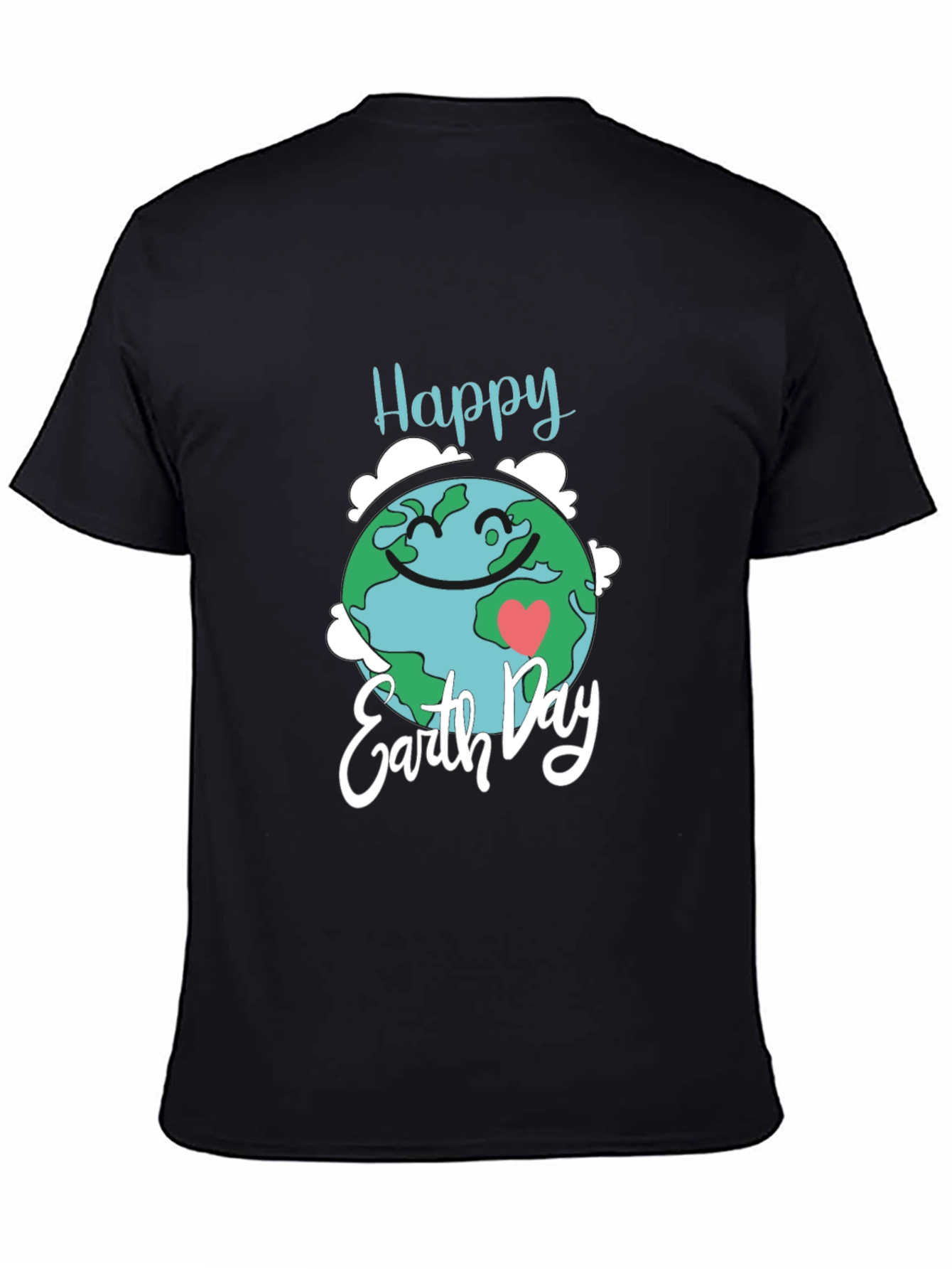 Happy Earth Day Black T-Shirt