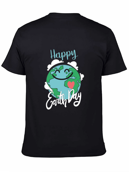 Happy Earth Day Black T-Shirt