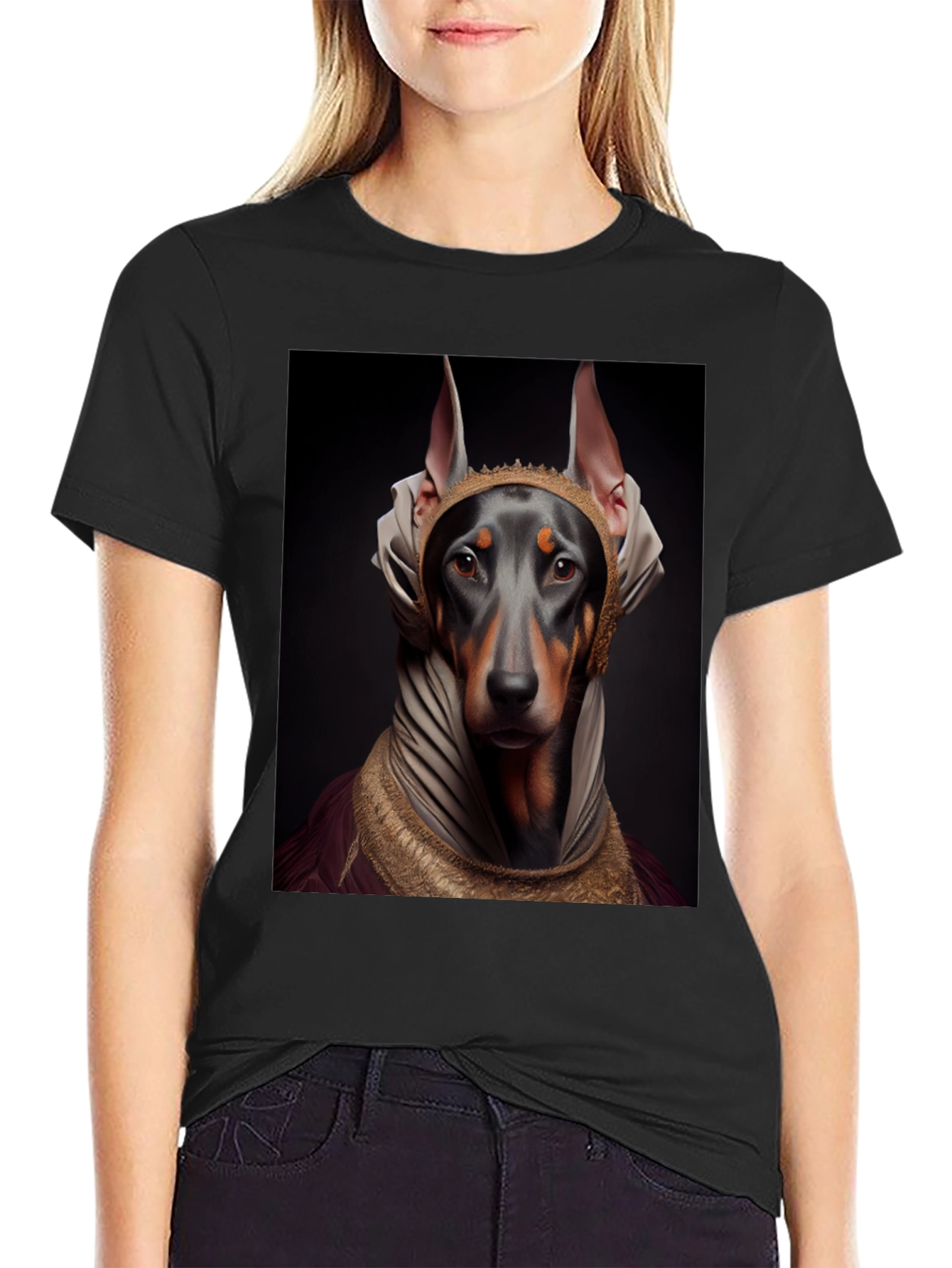 Doberman Dog Pharaoh Graphic Tee