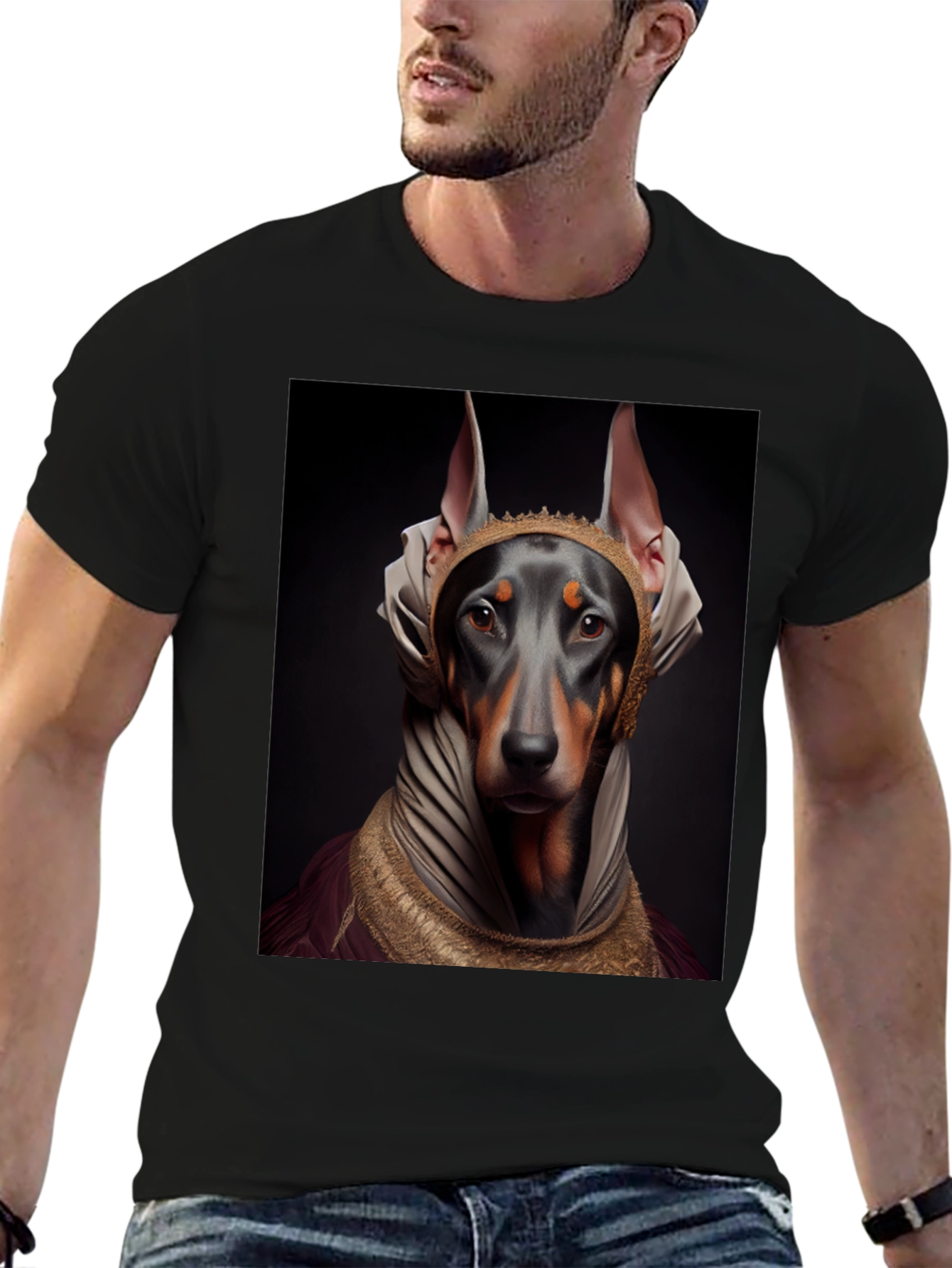 Doberman Dog Pharaoh Graphic Tee