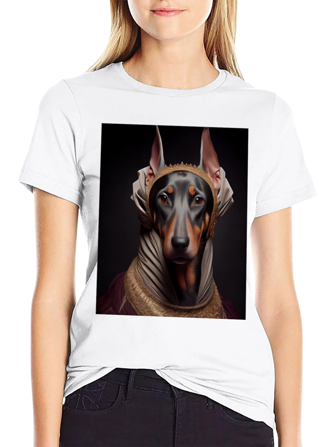 Doberman Dog Pharaoh Graphic Tee