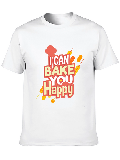 I Can Bake You Happy Graphic Tee - Black