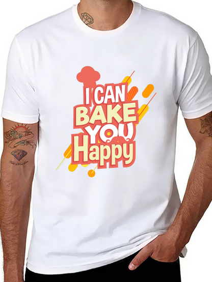 I Can Bake You Happy Graphic Tee - Black
