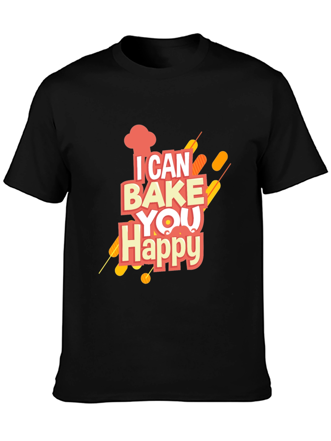 I Can Bake You Happy Graphic Tee - Black