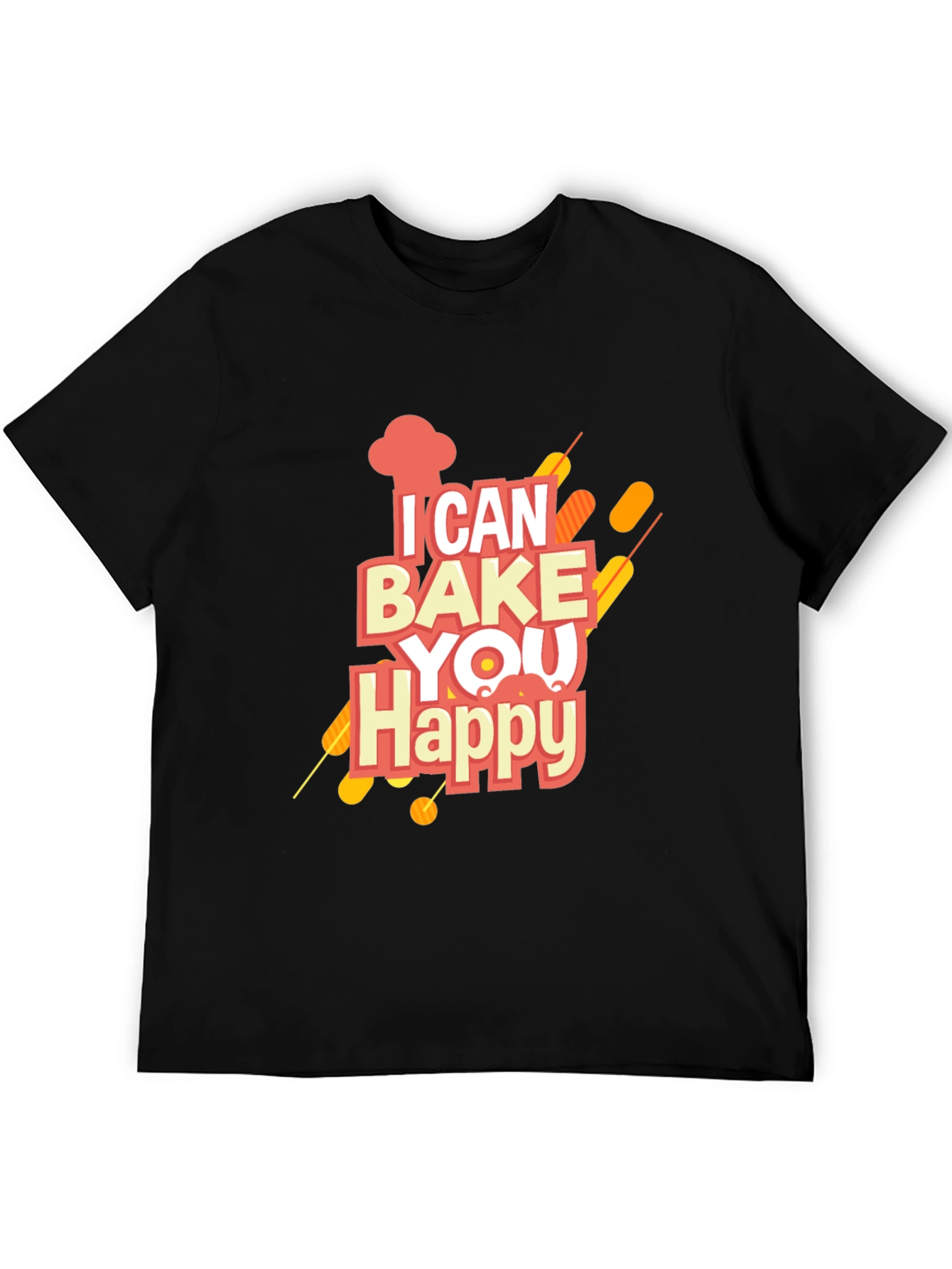 I Can Bake You Happy Graphic Tee - Black