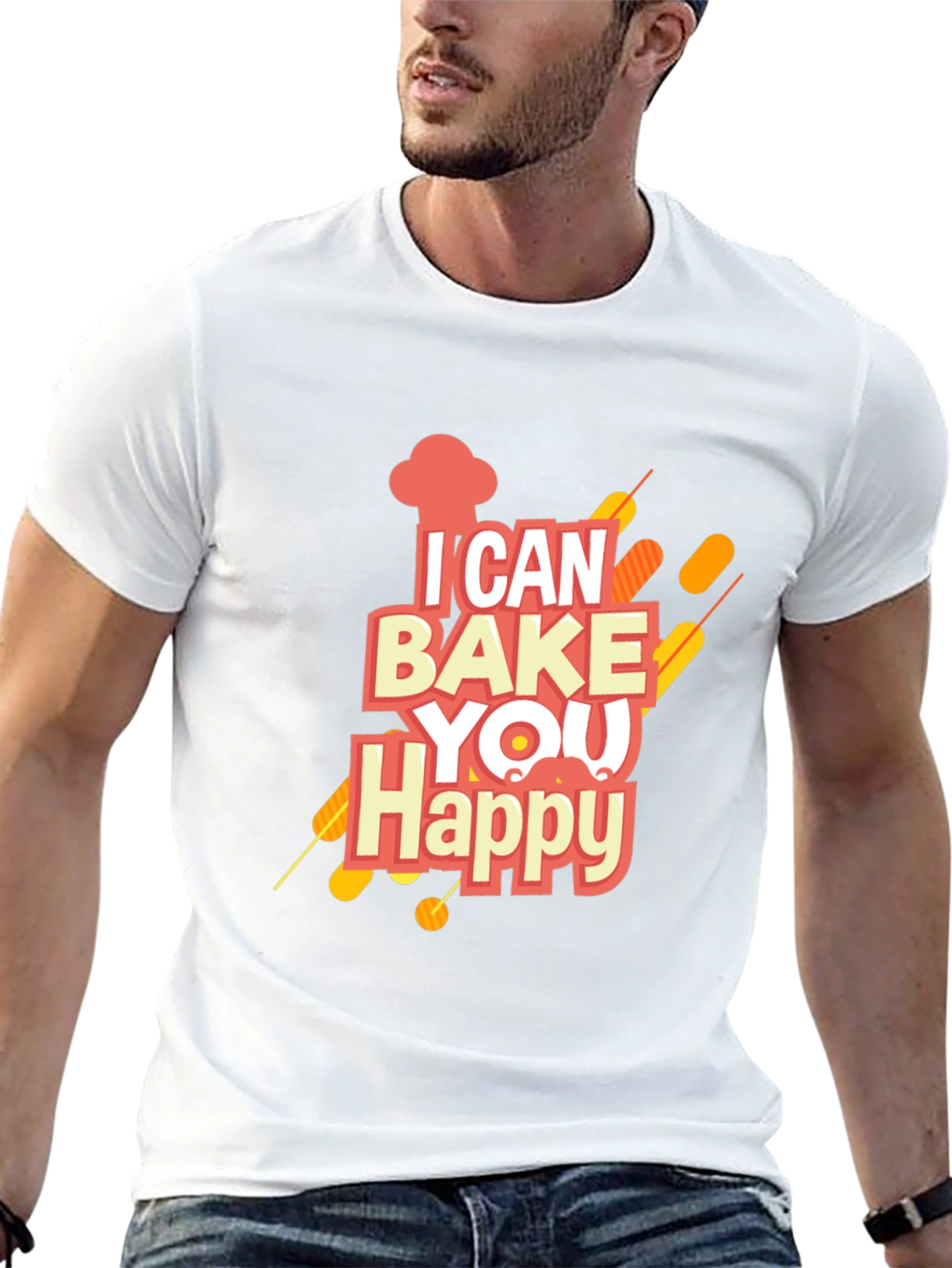 I Can Bake You Happy Graphic Tee - Black