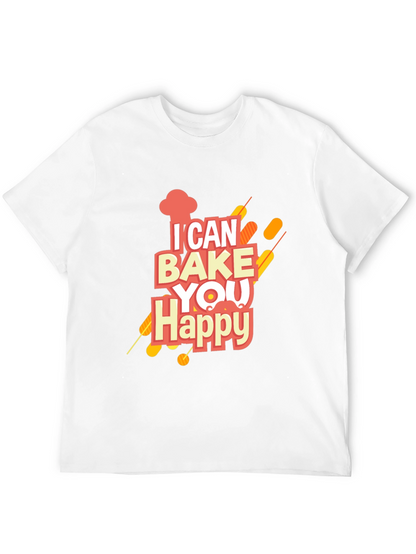 I Can Bake You Happy Graphic Tee - Black