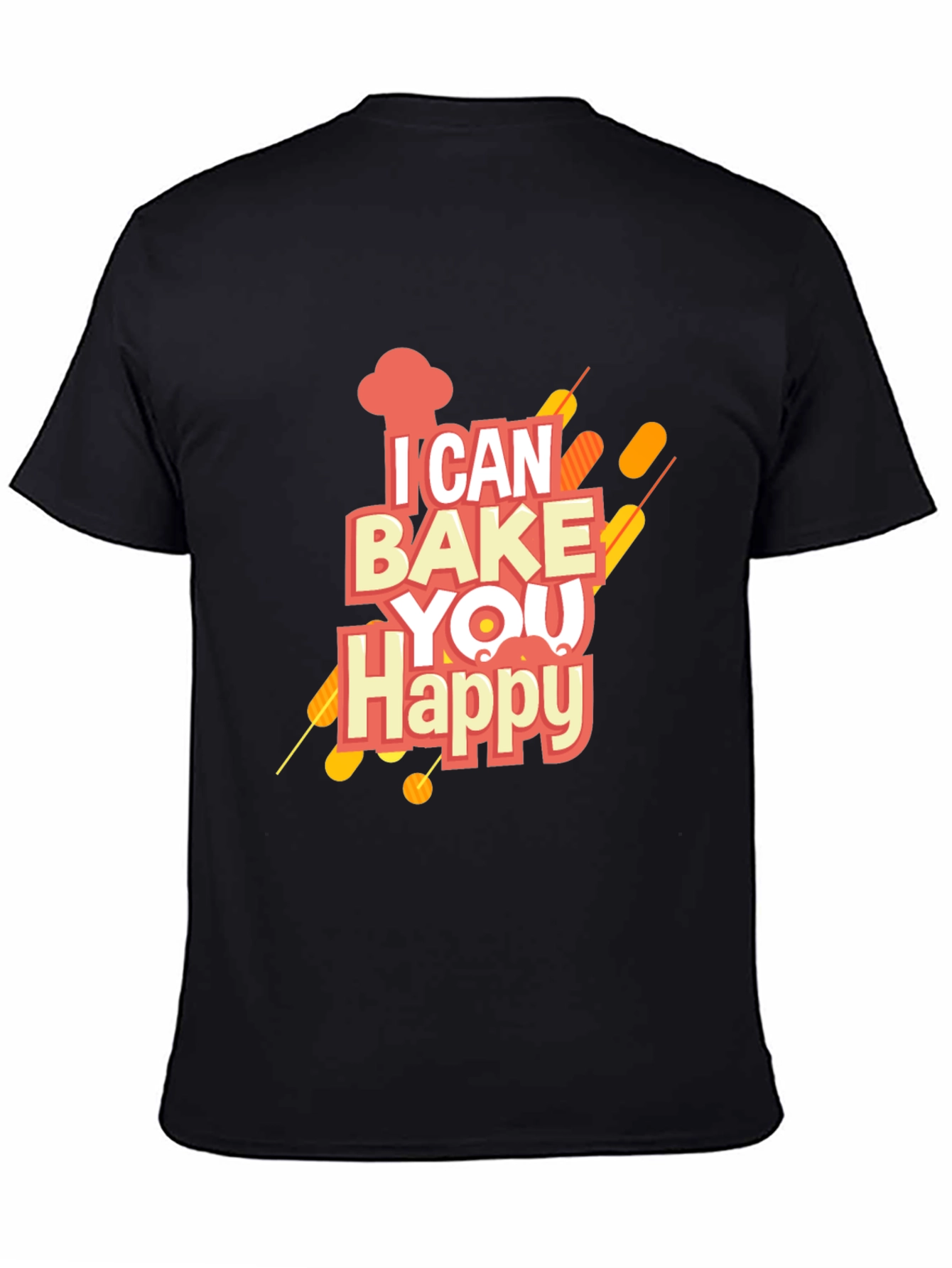 I Can Bake You Happy Graphic Tee - Black