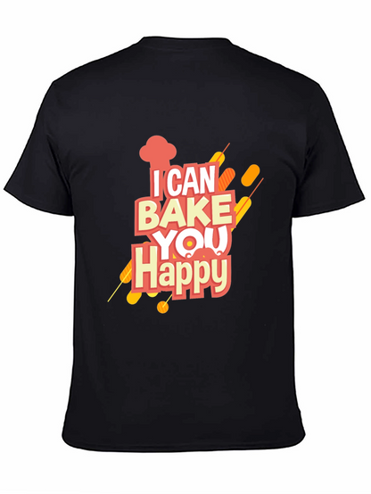 I Can Bake You Happy Graphic Tee - Black
