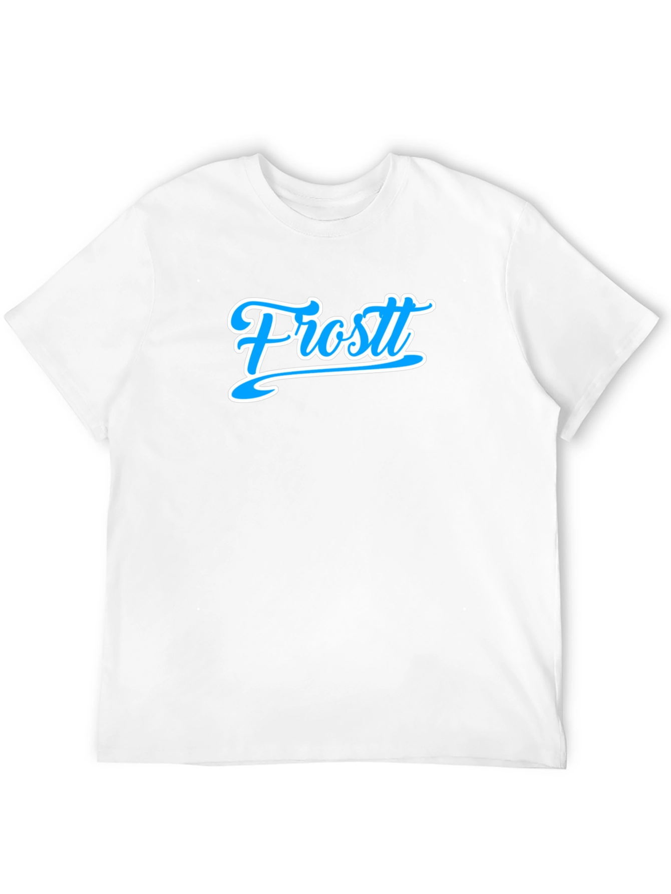Black T-Shirt with Frost Logo - Casual Style